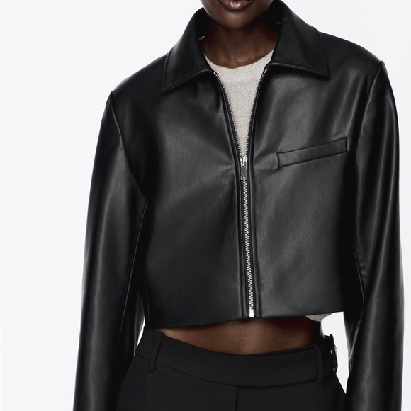 Zara Faux Leather Jacket - Picture 1 of 4
